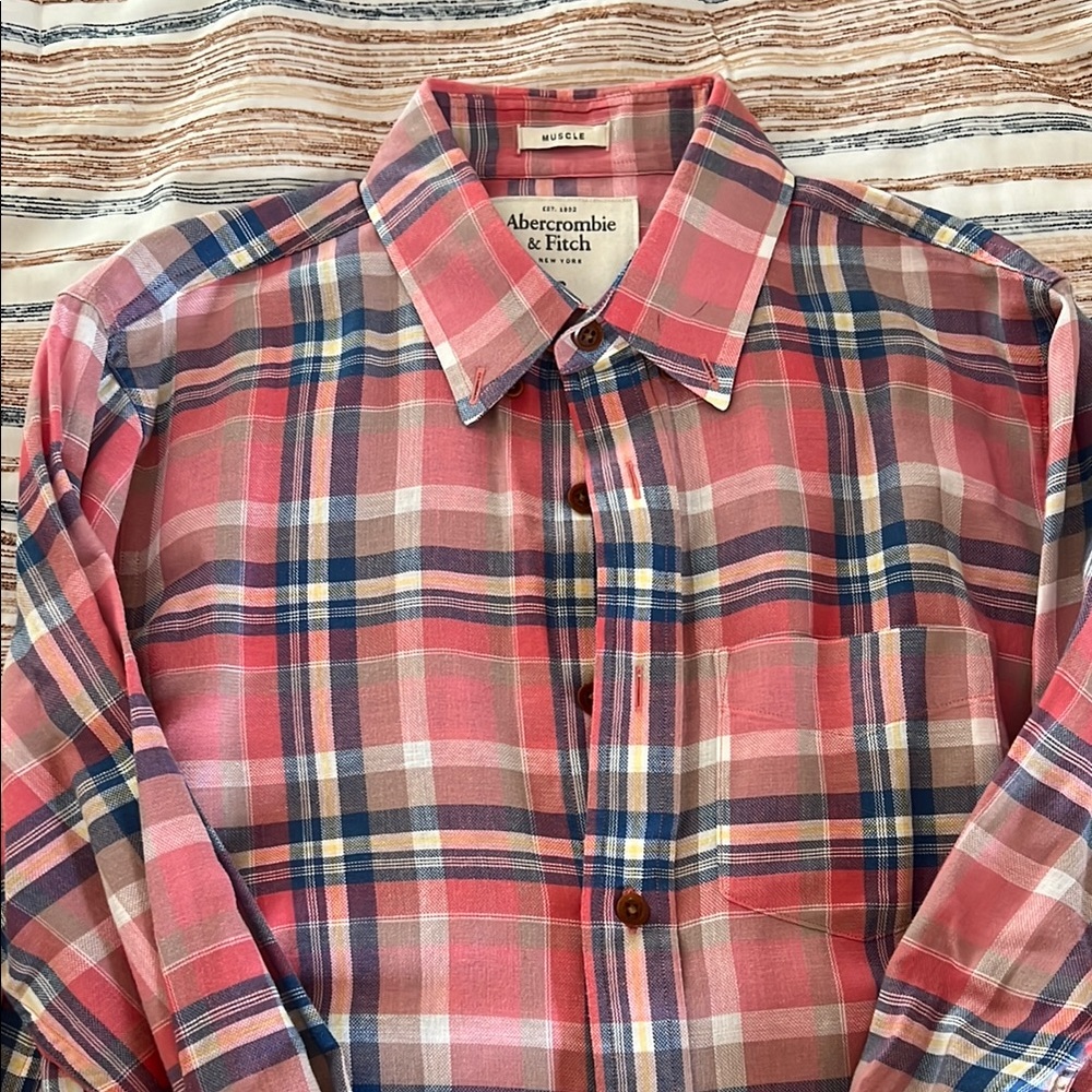 Abercrombie Pink Button Up